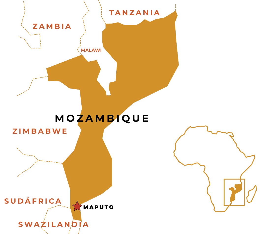 Mapa Mozambique