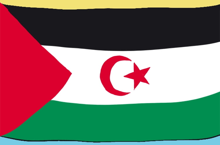 The flag of the Sahrawi Arab Democratic Republic - Utopix